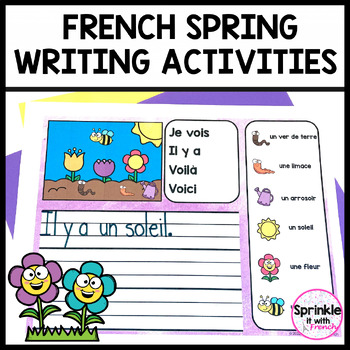 Preview of French Spring Writing Activities | Les activités d'écriture du printemps