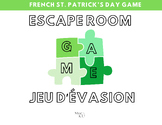 French St. Patrick's Day Escape Room/Jeu d'Évasion La Sain