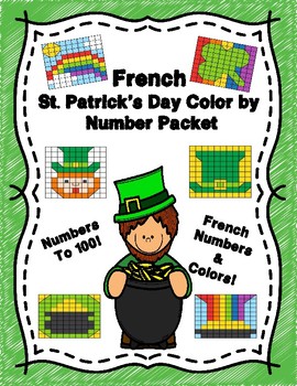 Preview of French St. Patrick's Day Hidden Pictures!