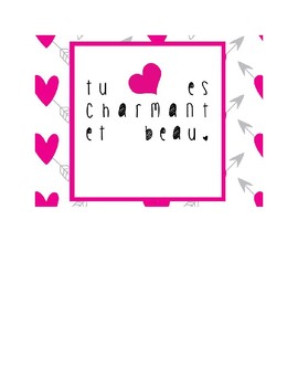 French Valentine's Day Cards by Mandy Kinnison | TPT