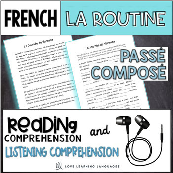 French Story In The Passe Compose La Routine Quotidienne Distance Learning