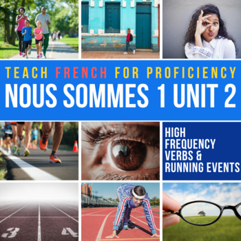 Preview of Nous sommes™ 1 Unit 2 Cours ! Novice curriculum for French 1