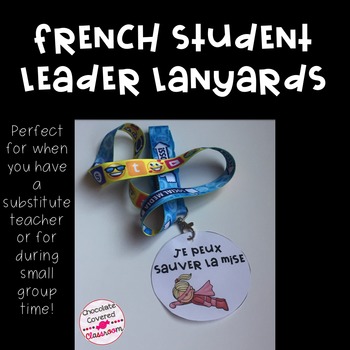 Preview of French Student Leader Lanyards