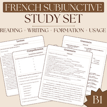 Preview of French Study Set - Subjunctive (B1)