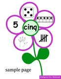 French Subitizing Flowers (numbers, counting, Spring)