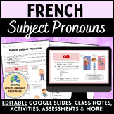 French Subject Pronouns - Les pronoms sujets en français