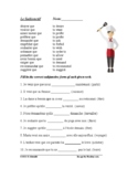 French Subjunctive Worksheet:  Subjonctif