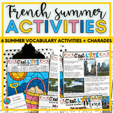 French Summer Activities - l'été trouve quelqu'un qui Word
