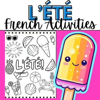 Preview of SUMMER/END OF YEAR French Activity Booklet - L'été