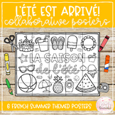 French Summer Collaborative Posters & Colouring Pages | L'été