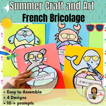 Preview of French Summer Craft | French End of year Craft | Bricolage été