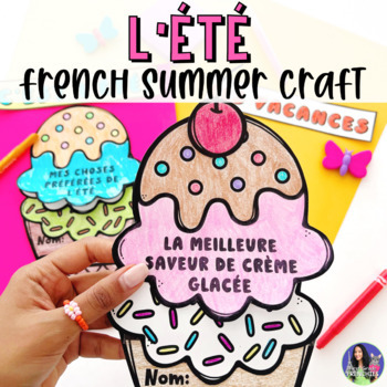 Preview of French Summer Ice Cream Craft | L'art de l'été | La Crème Glacée