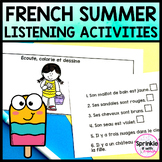French Summer Listening Activities | Les activités d'écout