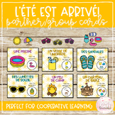 French Summer Partner and Groups Cards - Cooperative Learn