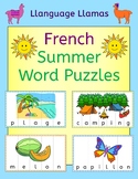 French Summer Word Puzzles