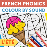 French Summer Worksheets Color by Sound | Été