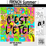 French Summer collaborative poster, Coloring Pages, L'été,