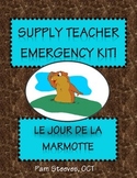 French Supply Teacher Emergency Kit 5: Groundhog Day (for 