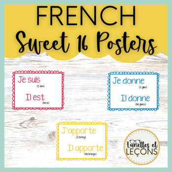 Preview of French Sweet Sixteen Classroom Posters