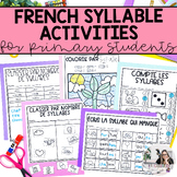 French Syllable Worksheets and Assessment for Primary Stud