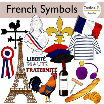 Preview of French National Symbols Clip Art