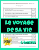 French TPRS - Le Voyage de Sa Vie - True False Quizzes