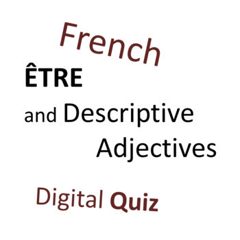 French Quiz on Describing Oneself by Sr and Monsieur Schepeez