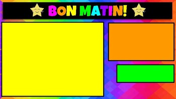 Preview of Daily lesson templates - Bon matin