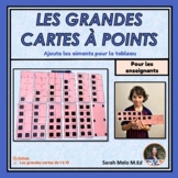 French Teacher Ten Frame Cards Les cartes à points 1 - 10