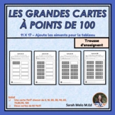 French Teacher Tens and Hundred Frame Cards Les cartes à p
