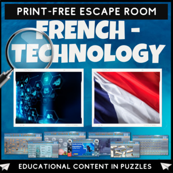 Preview of French - Technology Escape Room