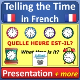 French Telling the Time Quelle Heure est-il 12 and 24 hour