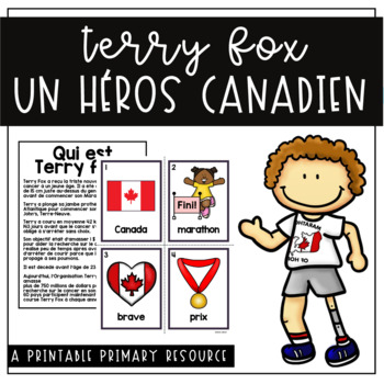 Preview of French Terry Fox - Primary Activities, Word Search & Write the Room (UPDATED)
