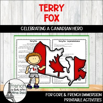 Preview of French Terry Fox Printable Activities