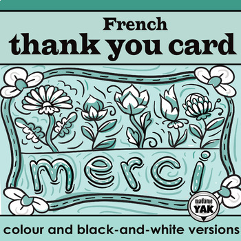 Merci Beaucoup Thank You Very Much In French Greeting Card Royalty