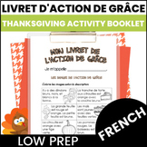 French Thanksgiving Activity Booklet - Livret d'Action de Grâce