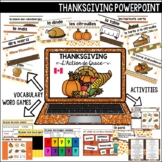 French Thanksgiving PowerPoint  (Canda and US versions included)