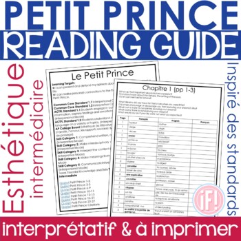 Preview of French The Little Prince Performance Task Reading Speaking Writing Activities