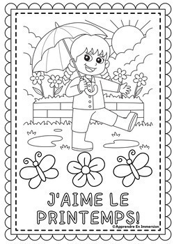 French Thematic Colouring Pages|BUNDLE by Apprendre en Immersion