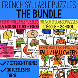 French Thematic Syllables Puzzles (Casse-têtes de syllabes