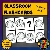 French Time Flashcards Telling Time Flashcards L'heure
