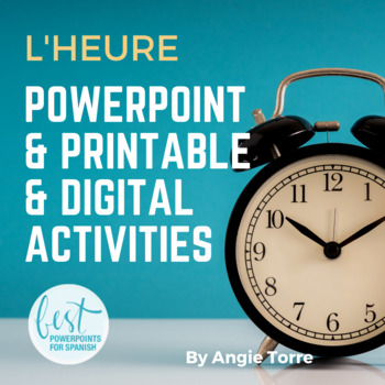 Preview of French Time Words Telling Time in French PowerPoint and Activities