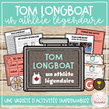 Preview of French Tom Longboat Printable Activities | National Indigenous History Month