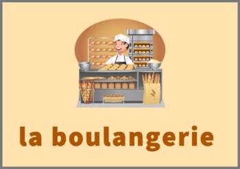 Preview of French Topic: À la Boulangerie  26 Flashcards (classroom game) ex. separately