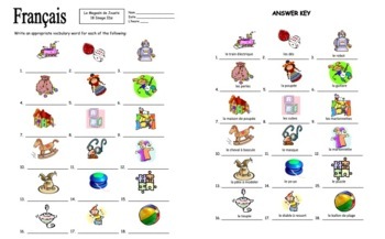 french toys vocabulary ids worksheet 18 images les jouets by sue summers