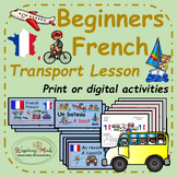 French Transport lesson and resources with digital activities