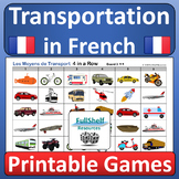 French Transportation Les Moyens de Transport Fun Printabl