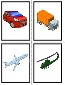 French Transportation-Les Transports Vocabulary Flashcards and Fun ...