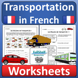 French Transportation Worksheets Le Transport Transportati