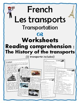 Preview of French – Transports – Reading comprehension - The history of the transports